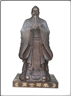 萬(wàn)世師表孔子銅雕塑